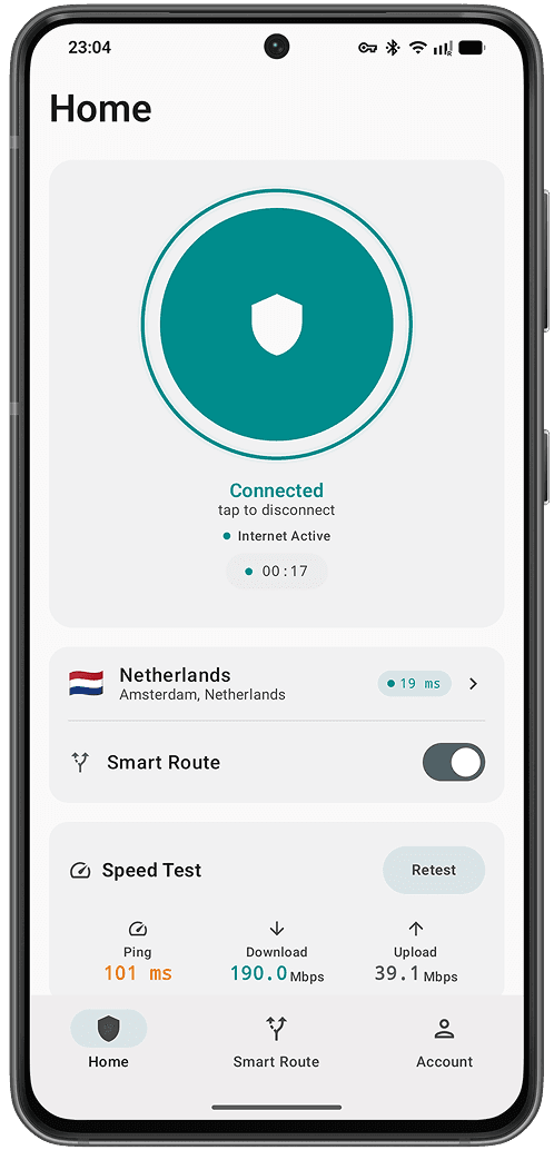 Doppler VPN on Android
